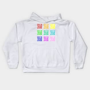 Rainbow Rickroll QR Code Sticker Pack Kids Hoodie